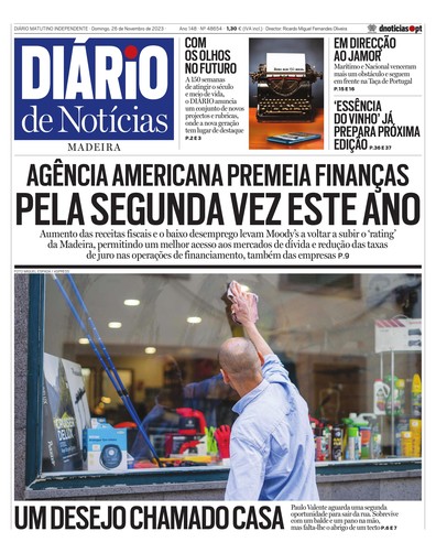 Edição do dia 26 Novembro 2023 da pubicação Diário de Notícias