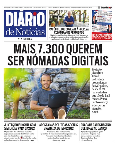 Edição do dia 27 Novembro 2023 da pubicação Diário de Notícias