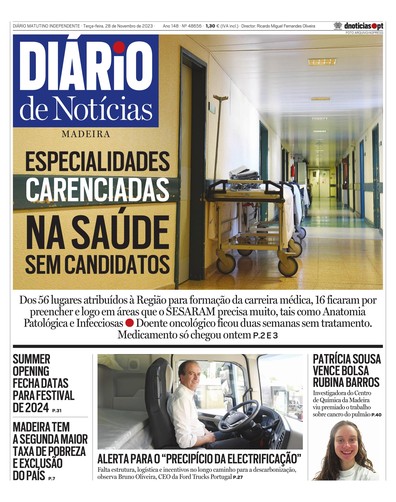 Edição do dia 28 Novembro 2023 da pubicação Diário de Notícias