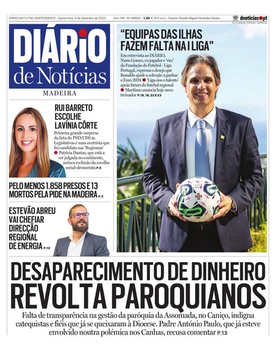 Edição do dia 6 Dezembro 2023 da pubicação Diário de Notícias