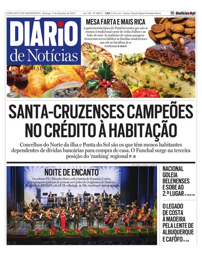 Edição do dia 17 Dezembro 2023 da pubicação Diário de Notícias