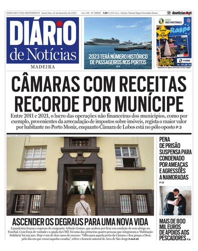 Edição do dia 22 Dezembro 2023 da pubicação Diário de Notícias