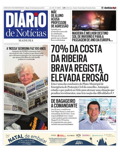 Edição do dia 23 Dezembro 2023 da pubicação Diário de Notícias