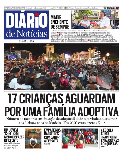 Edição do dia 24 Dezembro 2023 da pubicação Diário de Notícias
