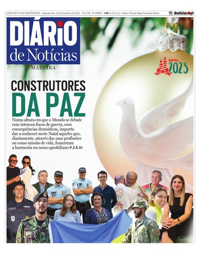 Edição do dia 25 Dezembro 2023 da pubicação Diário de Notícias