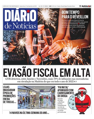 Edição do dia 27 Dezembro 2023 da pubicação Diário de Notícias