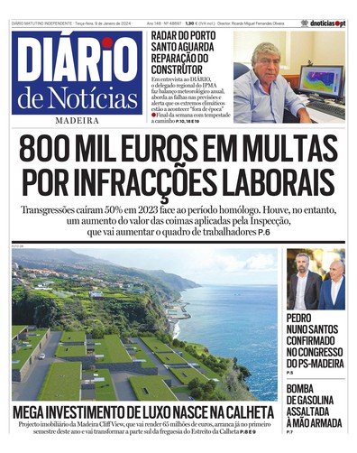 Edição do dia 9 Janeiro 2024 da pubicação Diário de Notícias