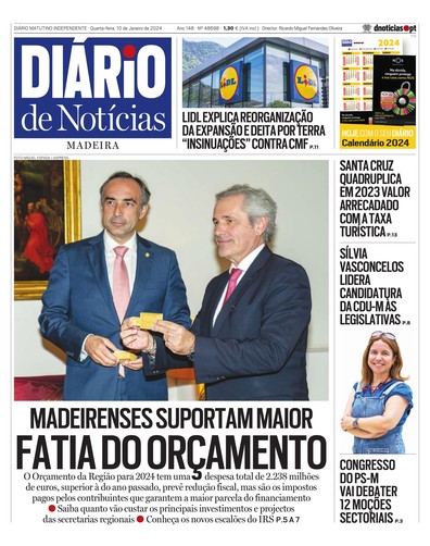 Edição do dia 10 Janeiro 2024 da pubicação Diário de Notícias