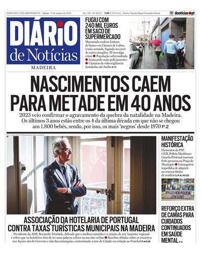 Edição do dia 13 Janeiro 2024 da pubicação Diário de Notícias