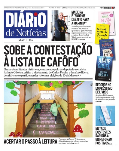 Edição do dia 19 Janeiro 2024 da pubicação Diário de Notícias