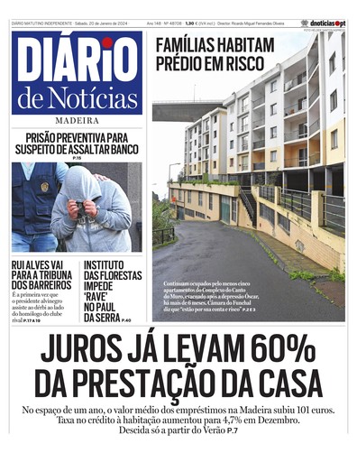Edição do dia 20 Janeiro 2024 da pubicação Diário de Notícias