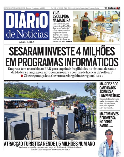 Edição do dia 21 Janeiro 2024 da pubicação Diário de Notícias