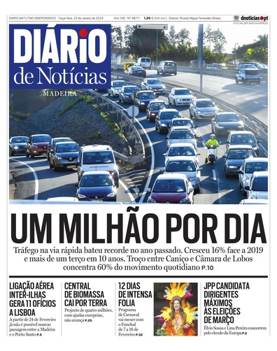 Edição do dia 23 Janeiro 2024 da pubicação Diário de Notícias