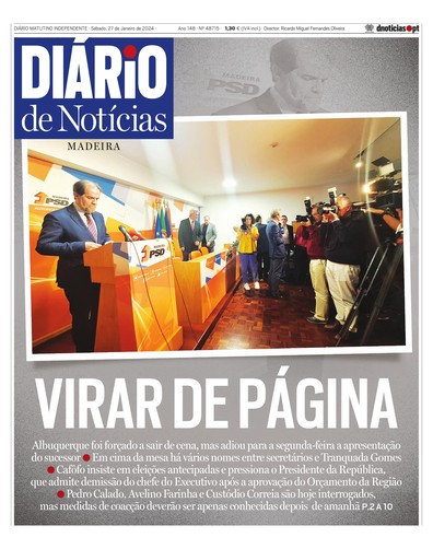 Edição do dia 27 Janeiro 2024 da pubicação Diário de Notícias