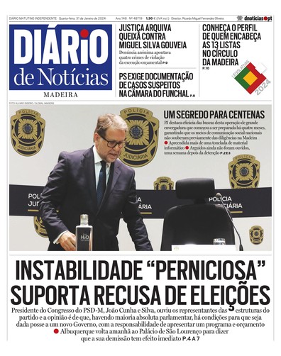 Edição do dia 31 Janeiro 2024 da pubicação Diário de Notícias