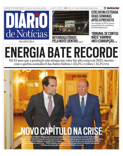 Edição do dia 6 Fevereiro 2024 da pubicação Diário de Notícias