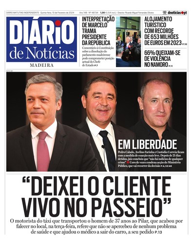Edição do dia 15 Fevereiro 2024 da pubicação Diário de Notícias