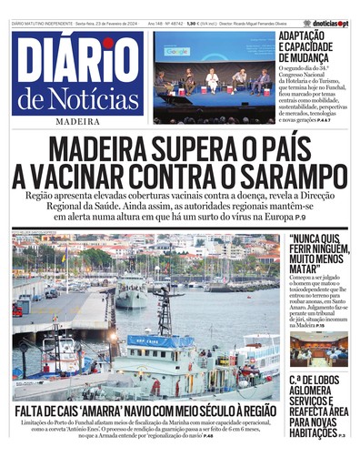 Edição do dia 23 Fevereiro 2024 da pubicação Diário de Notícias