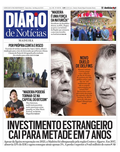 Edição do dia 1 Março 2024 da pubicação Diário de Notícias