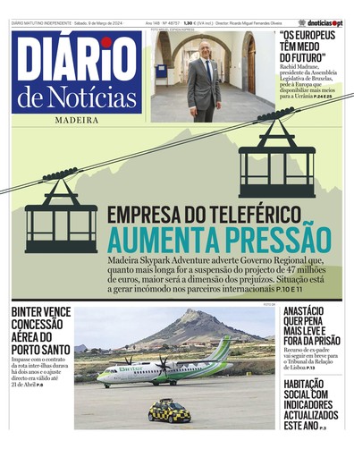 Edição do dia 9 Março 2024 da pubicação Diário de Notícias