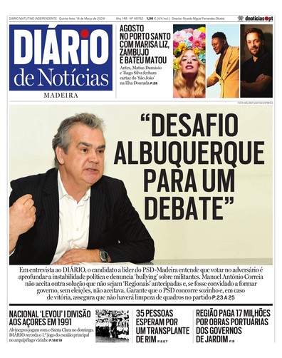 Edição do dia 14 Março 2024 da pubicação Diário de Notícias