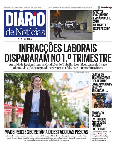 Edição do dia 5 Abril 2024 da pubicação Diário de Notícias