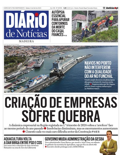 Edição do dia 6 Abril 2024 da pubicação Diário de Notícias