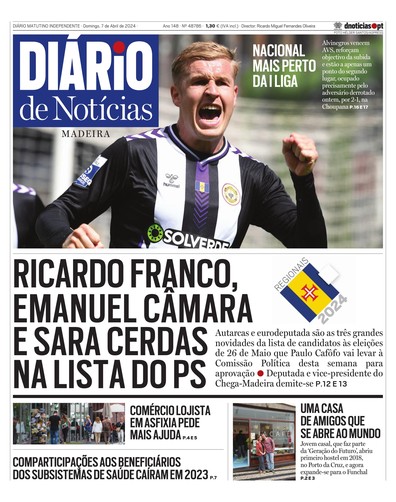 Edição do dia 7 Abril 2024 da pubicação Diário de Notícias