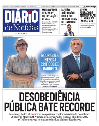 Edição do dia 10 Abril 2024 da pubicação Diário de Notícias