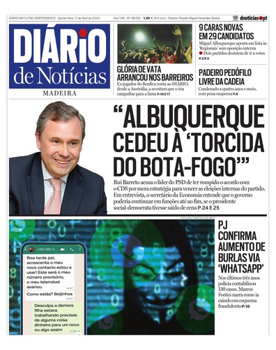Edição do dia 11 Abril 2024 da pubicação Diário de Notícias