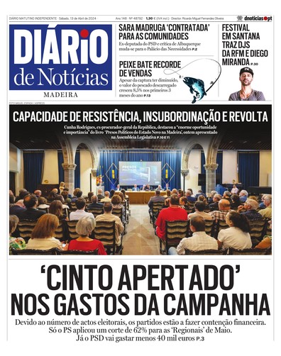 Edição do dia 13 Abril 2024 da pubicação Diário de Notícias
