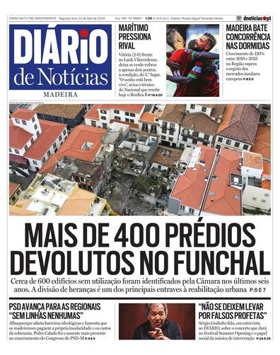 Edição do dia 22 Abril 2024 da pubicação Diário de Notícias