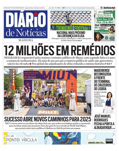 Edição do dia 29 Abril 2024 da pubicação Diário de Notícias