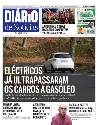 Edição do dia 2 Maio 2024 da pubicação Diário de Notícias