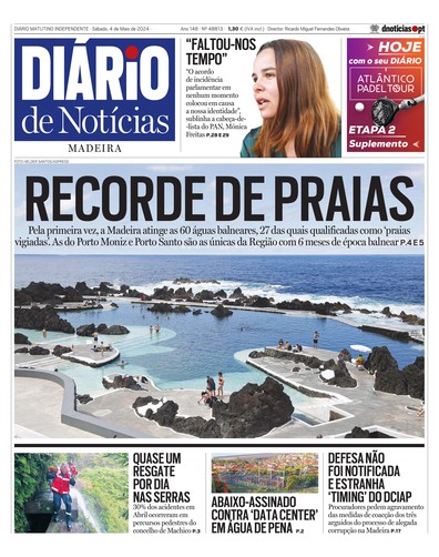 Edição do dia 4 Maio 2024 da pubicação Diário de Notícias
