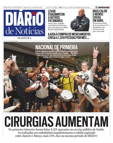 Edição do dia 13 Maio 2024 da pubicação Diário de Notícias