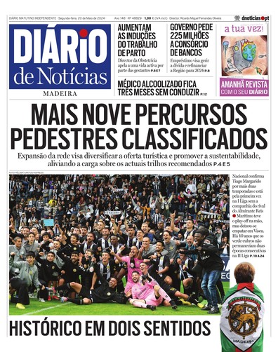 Edição do dia 20 Maio 2024 da pubicação Diário de Notícias