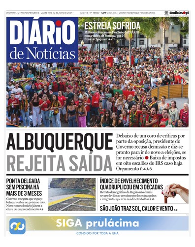 Edição do dia 19 Junho 2024 da pubicação Diário de Notícias