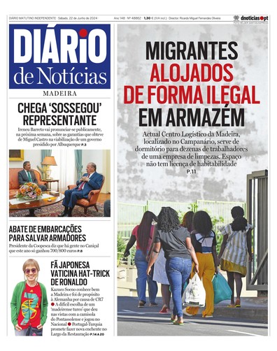 Edição do dia 22 Junho 2024 da pubicação Diário de Notícias