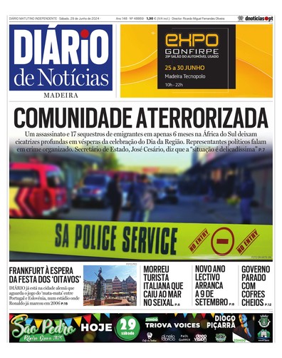 Edição do dia 29 Junho 2024 da pubicação Diário de Notícias