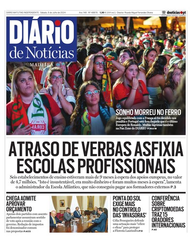 Edição do dia 6 Julho 2024 da pubicação Diário de Notícias