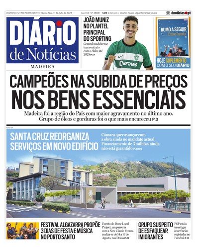 Edição do dia 11 Julho 2024 da pubicação Diário de Notícias