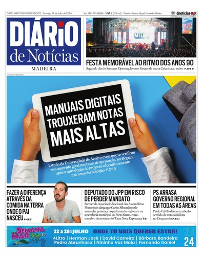 Edição do dia 14 Julho 2024 da pubicação Diário de Notícias