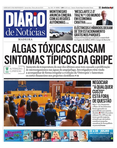 Edição do dia 18 Julho 2024 da pubicação Diário de Notícias