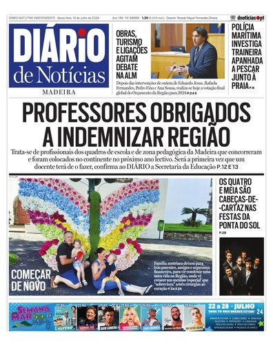 Edição do dia 19 Julho 2024 da pubicação Diário de Notícias