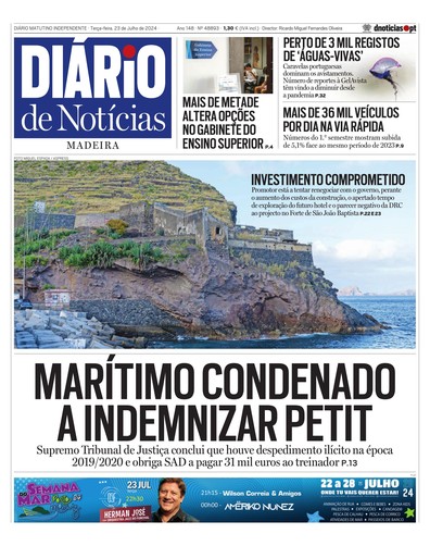 Edição do dia 23 Julho 2024 da pubicação Diário de Notícias