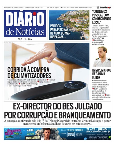 Edição do dia 24 Julho 2024 da pubicação Diário de Notícias