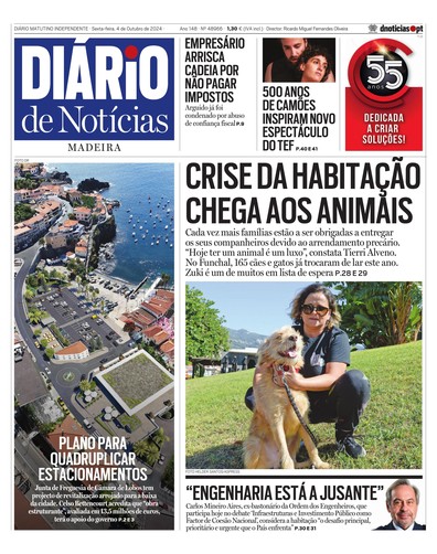Edição do dia 4 Outubro 2024 da pubicação Diário de Notícias
