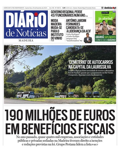 Edição do dia 20 Novembro 2024 da pubicação Diário de Notícias