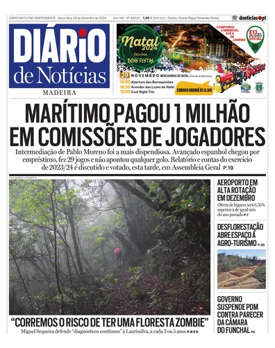 Edição do dia 29 Novembro 2024 da pubicação Diário de Notícias